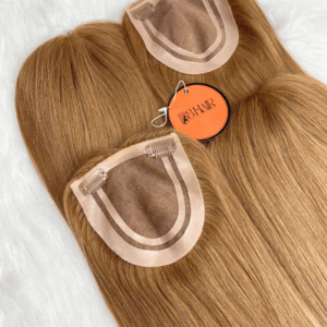 5x5 Inches Mono With PU Coated #14 Color 130% density Hair Topper